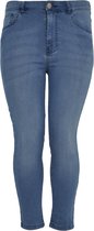 Yoek | Grote maten - dames jeans skinny 7/8 - lichtblauw