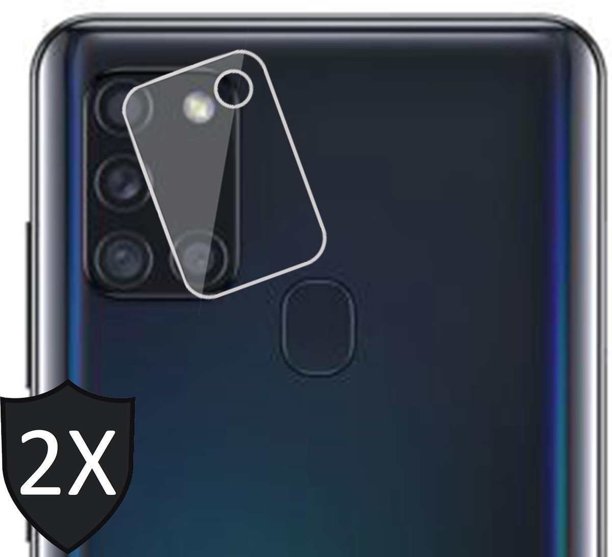 Camera Screenprotector geschikt voor Samsung A21s - 2x Screen Protector Glas