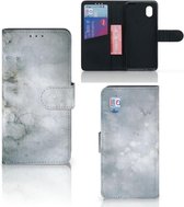 Flip case Alcatel 1B (2020) Smartphone Hoesje Painting Grey