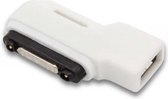 Sony Xperia magneet connector naar USB Micro B adapter voor Sony Xperia tablets en smartphones - USB2.0 / wit