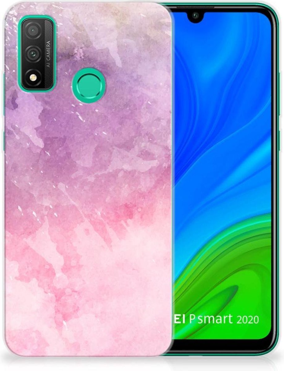 Hoesje maken Huawei P Smart 2020 Pink Purple Paint