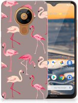 Cover Case Nokia 5.3 Smartphone hoesje Flamingo