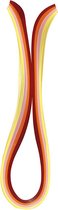 Quilling stroken, L: 78 cm, B: 5 mm, 120 gr, oranje, roze, rood, geel, 100 stuk/ 1 doos