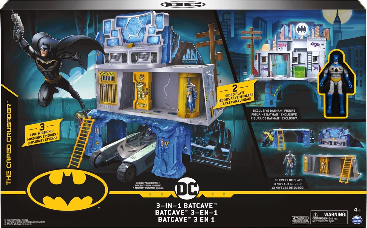 DC Comics Batman - 6058292 - BatCave 3 en 1 Mission Gotham - Jeu Jouet  Enfant | bol.com