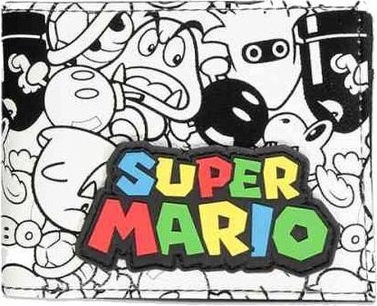 Nintendo Super Mario Bifold portemonnee All Over Print Multicolours