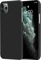 Pitaka - Étui Air - Apple iPhone 11 Pro Max - Fibre d'aramide / Kevlar - Motif sergé (noir)