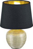 LED Tafellamp - Tafelverlichting - Trion Lunola - E14 Fitting - Rond - Mat Goud - Keramiek - BES LED