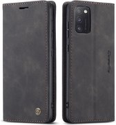 CaseMe - Samsung Galaxy A41 hoesje - Wallet Book Case - Magneetsluiting - Zwart