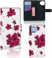 Mobiel Hoesje Motorola Moto G 5G Plus Book Case Blossom Red