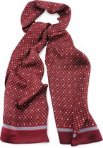 We Love Ties - Herensjaal zijde Liborio - rood / grijs / geel / wit