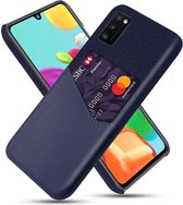 Samsung Galaxy A41 Hoesje met Kaartsleuf Back Cover Blauw