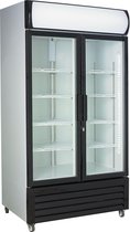 Professionele Display koelkast | 670 liter | 2 glasdeuren | Combisteel | 7455.2105 | Horeca