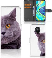 Telefoonhoesje Xiaomi Redmi Note 9 Pro | Note 9S Flipcover Case Kat