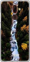 Nokia 7 Plus Hoesje Transparant TPU Case - Forest River #ffffff