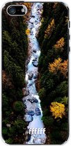 iPhone SE (2016) Hoesje Transparant TPU Case - Forest River #ffffff