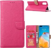 Huawei P40 - Bookcase Roze - portemonee hoesje