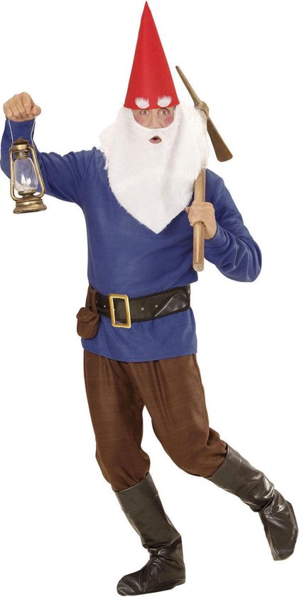 WIDMANN - Blauw kabouter kostuum voor volwassenen - Volwassenen