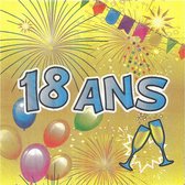 HOBI - 20 servetten 18 ans - Decoratie > Papieren servetten