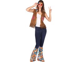 Vegaoo - Klassieke retro hippie accessoire set voor volwassenen -  - One Size