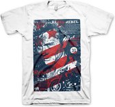 James Dean Heren Tshirt -M- Washed Poster Wit