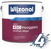 Wijzonol Hoogglans 4SO 2.5 liter  - RAL 9010