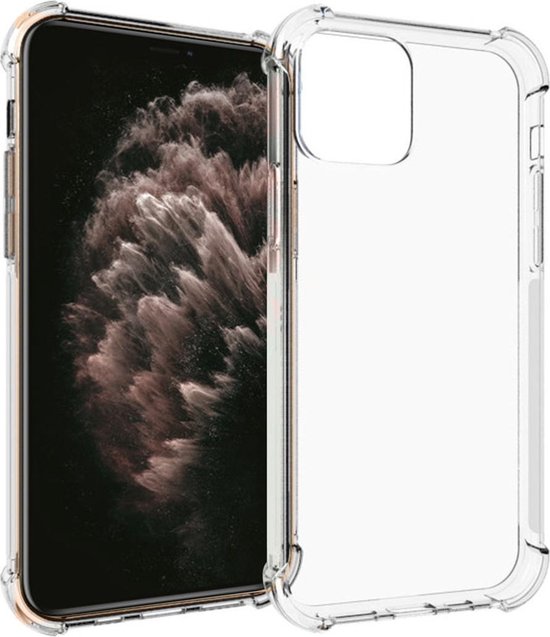 iMoshion Hoesje Geschikt voor iPhone 12 Pro / 12 Hoesje Siliconen - iMoshion Shockproof Case - Transparant