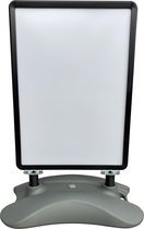 4offiz New York Black verrijdbaar aluminium stoepbord A1 - zwart