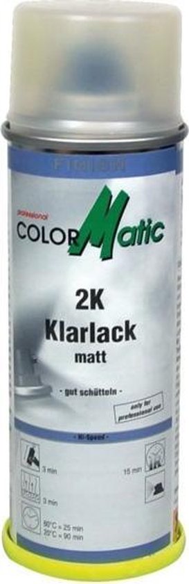 Colormatic 2K Blanke Lak Mat in Spuitbus 200ml | bol.com