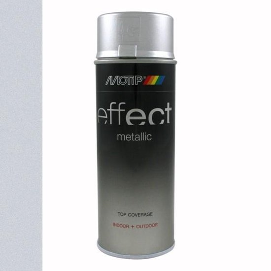 Motip effect metallic lak sparkling zilver - 400 ml.