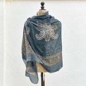 LOBERON Sjaal Invernes blauw/grijs