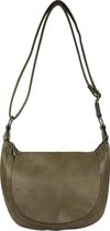 Flora & Co crossbody tas met flap kaki - groen