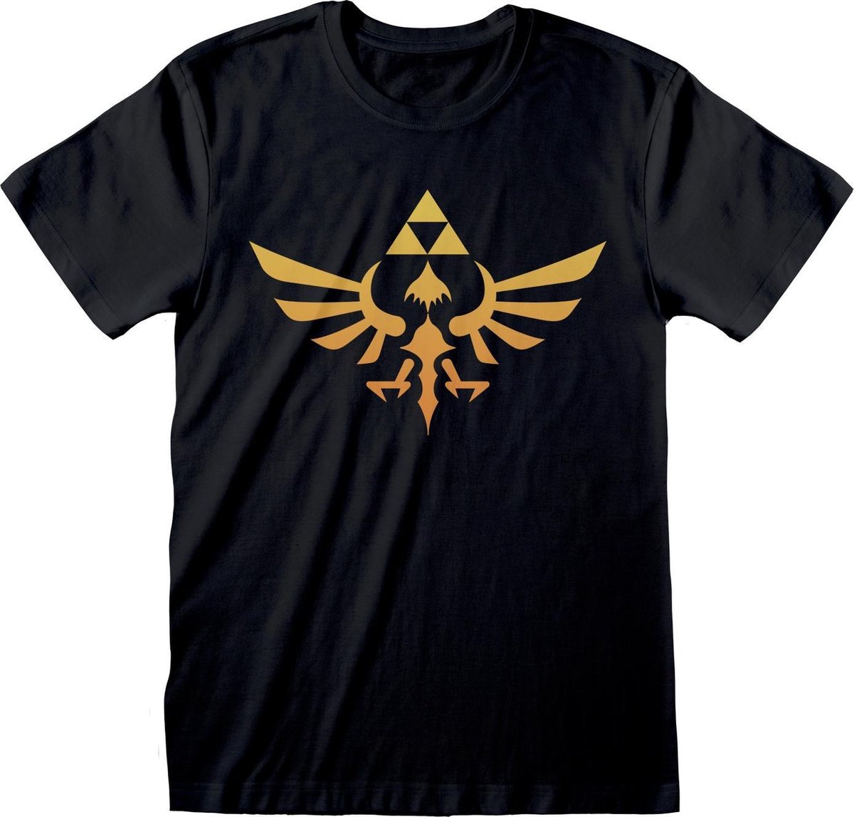 Nintendo Legend Of Zelda - Hyrule Kingdom Logo Unisex T-Shirt Zwart