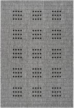 Grijs vloerkleed - 120x170 cm  -  A-symmetrisch patroon - Modern