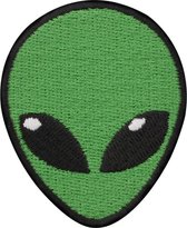Grindstore Patch Alien Head Groen/Zwart