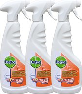 Dettol spray keuken reiniger - 100% hygiene - 3 stuks