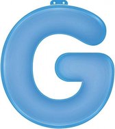 funtext letter G blauw