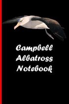 Campbell Albatross Notebook: Beautiful notebook with bird motive. 6''x9'' inch