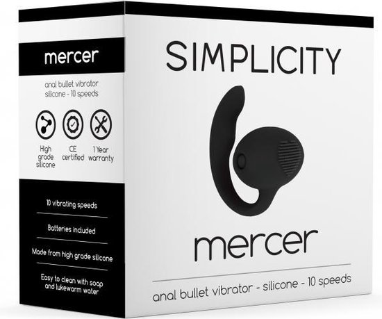 Mercer Anal Bullet Vibrator Zwart Bol Com