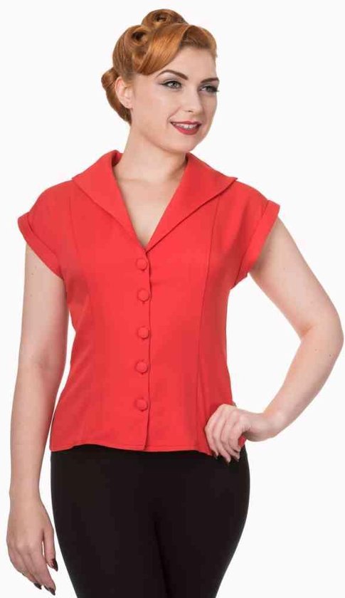 Dancing Days - DREAM MASTER Blouse - L - Rood
