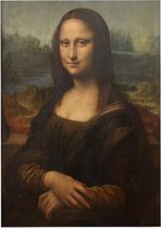 Mona Lisa, Leonardo da Vinci - Foto op Forex - 30 x 40 cm