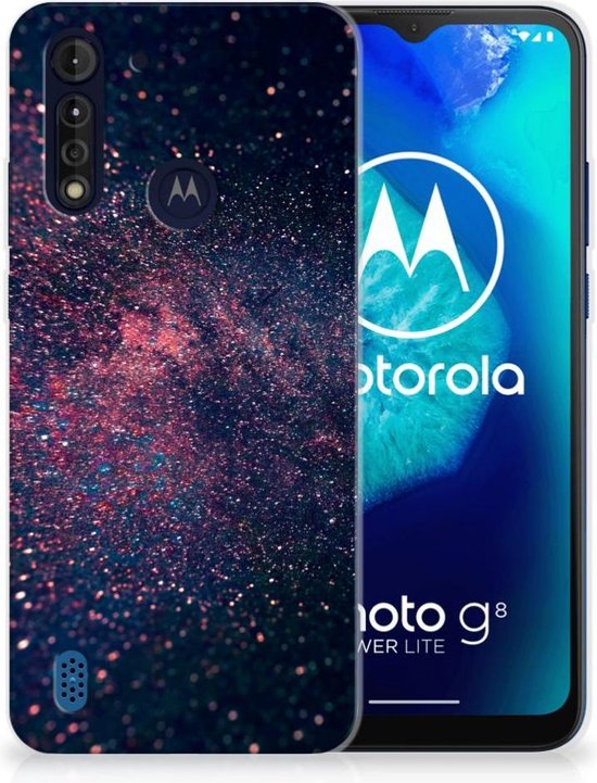 Telefoonhoesje Motorola Moto G8 Power Lite TPU Siliconen Hoesje met Foto  Stars | bol.com