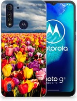 Hoesje Motorola Moto G8 Power Lite Telefoon Hoesje Tulpen