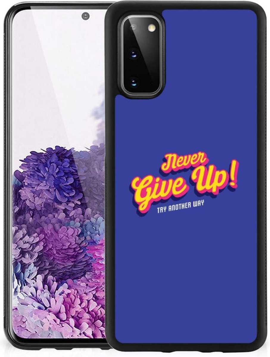 Samsung Galaxy S20 Hoesje met Quotes Never Give Up