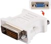 Let op type!! DVI 24+1 Pin Male to VGA 15Pin Female adapter(White)