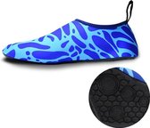 Antislip slijtage-weerstand van dikke rubberen zool duik schoenen en sokken  één paar  maat: S (dacht blauw)