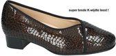 Hassia -Dames -  bruin donker - pumps & hakschoenen - maat 40