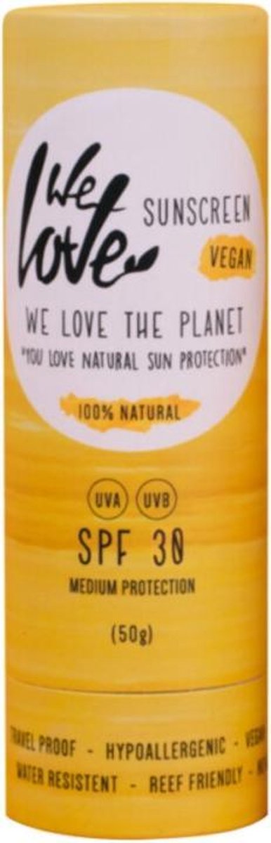 We Love The Planet - Vegan Zonnebrand Stick - Factor 30 - SPF30