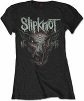 Slipknot Dames Tshirt -M- Infected Goat met rug print Zwart