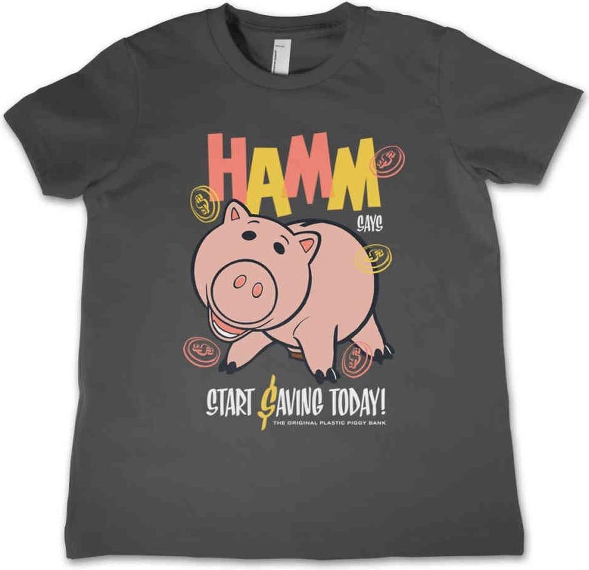 Disney Toy Story Kinder Tshirt -Kids tm 4 jaar- HAMM Grijs