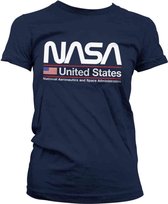 NASA Dames Tshirt -S- United States Blauw
